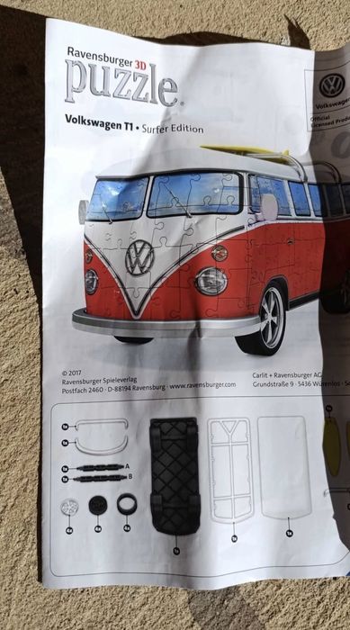 Puzzle 3d vw pão de forma