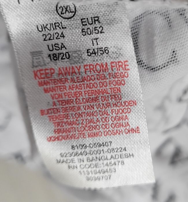 Koszulka t-shirt w print  UK 50 52 Primark