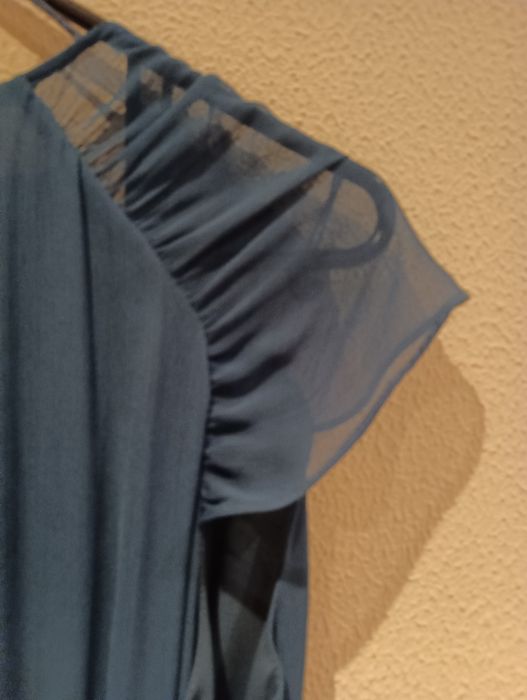 Vestido plissado Mango