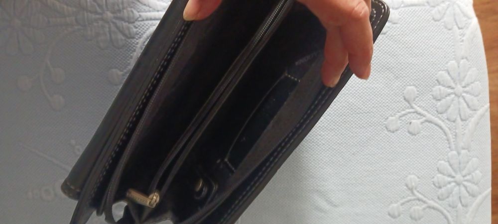 Bolsa de homem de mão Em pele
