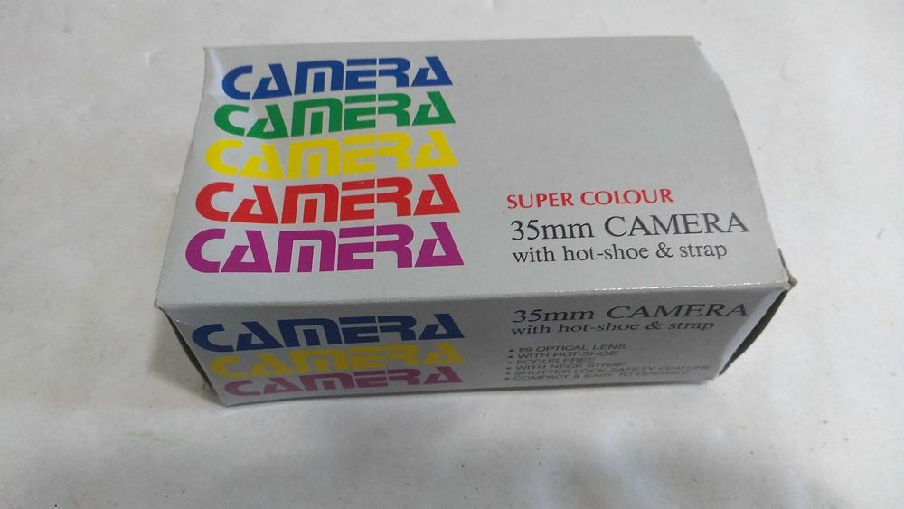 Máquina fotográfica analógica 35mm reutilizável (não descartável), NOVA.