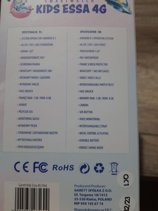 Smartwatch dziewczecy