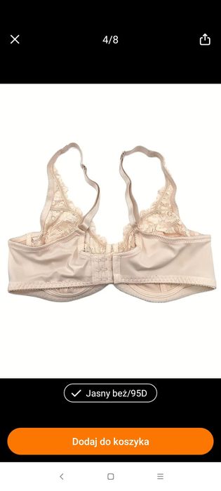 NOWY biustonosz damski 95D