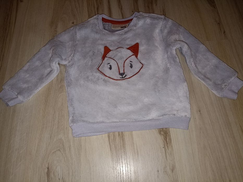 Polarowa bluza z liskiem