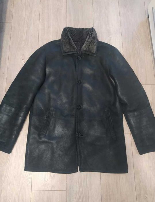 Чоловіча шкіряна дублянка