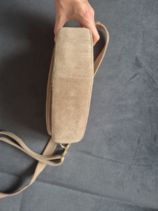 Torebka taupe Fabiola zamsz