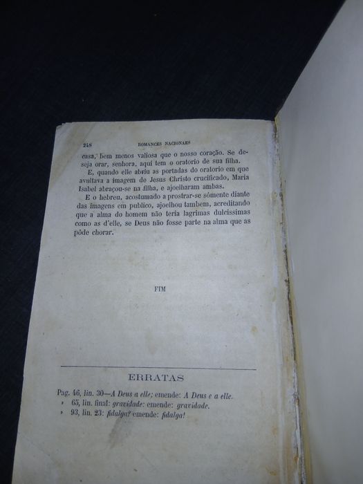 Livro  De Camilo A Filha  Do Regicida Primeira  Edição Ano 1875