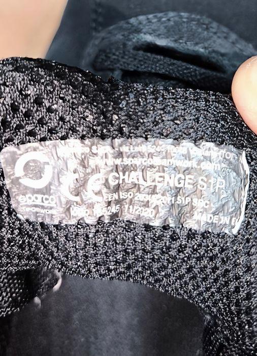 Мужские рабочие кроссовки Sparco Hinwil S1P,Uvex,кожа, защита 40-41,26