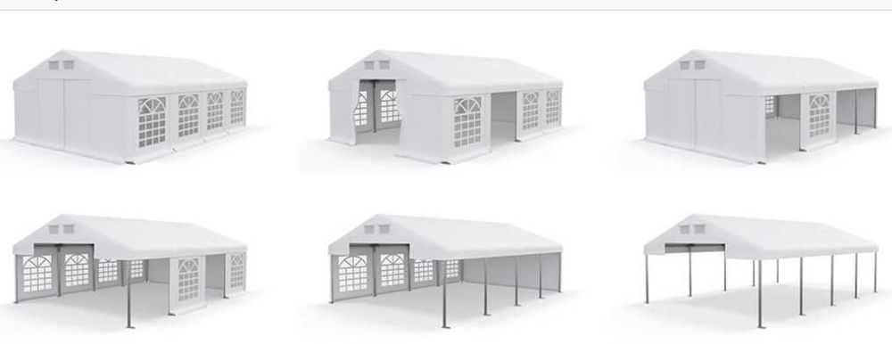 Namiot imprezowy 8m x 5m - 40m2 - pawilon ogrodowy - WYNAJEM - imprezy