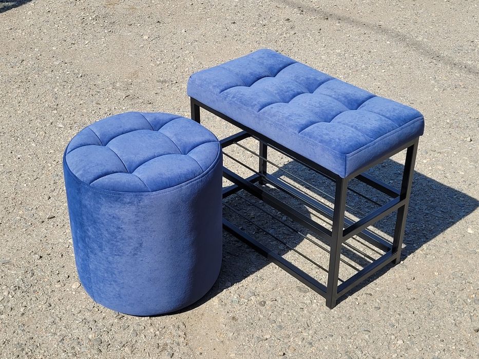 Круглый пуф, пуфик, банкетка в магазин, в детскую, в прихожую.