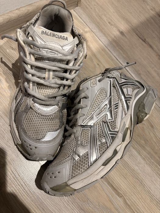 ТЕРМІНОВО! Кросівки Balenciaga  Metalic runner in Silver/Grey | ДЕШЕВО