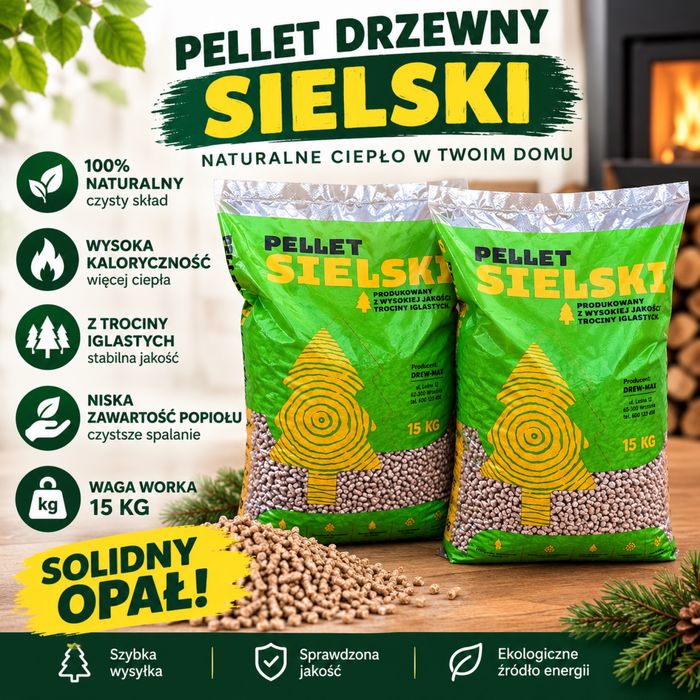Pellet Pelet Nowy Workowany Paleta Olczyk Drewnoland Sielski
