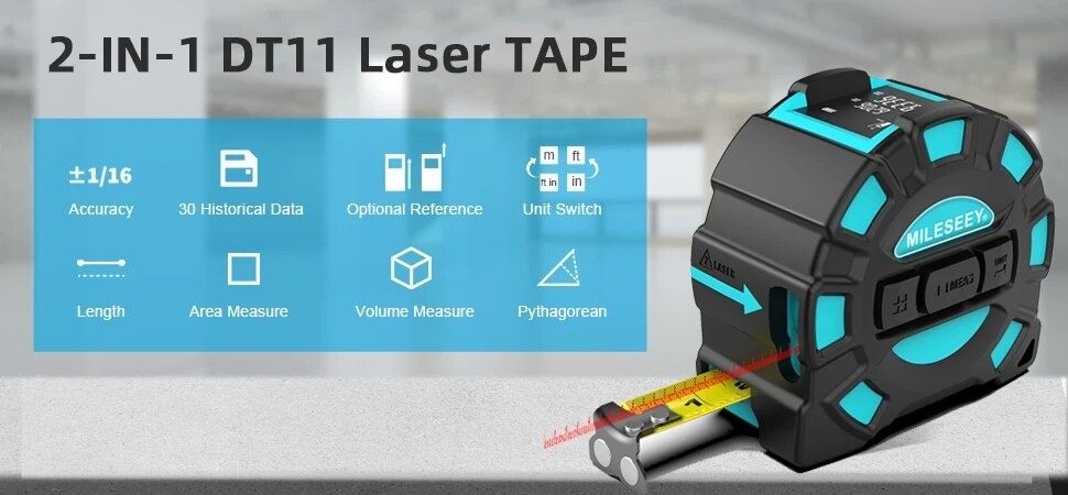 Лазерный дальномер рулетка 2в1 Xiaomi Mileseey DT11