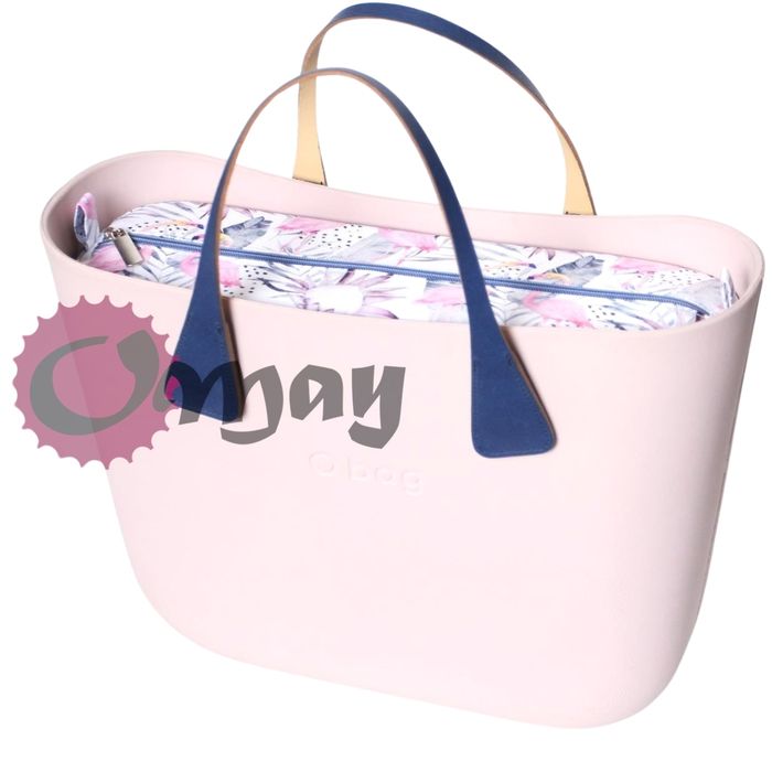 organizer OBAG STANDARD flamingi lazur róż 2 kieszenie wkład VIP OMAY