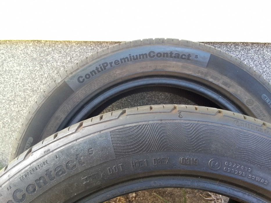Opony letnie Continental 205/55R17, rant, bieżnik 7mm.