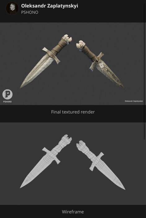 Зроблю 3д модель для вашоі гри (персонажі, будівлі, асети)