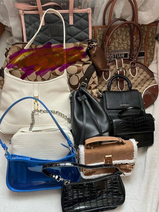 Сумка Dior, Coach, U.S Polo, Zara Bershka