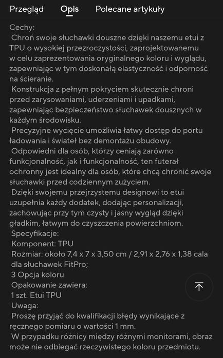 Etui do słuchawek FitPro