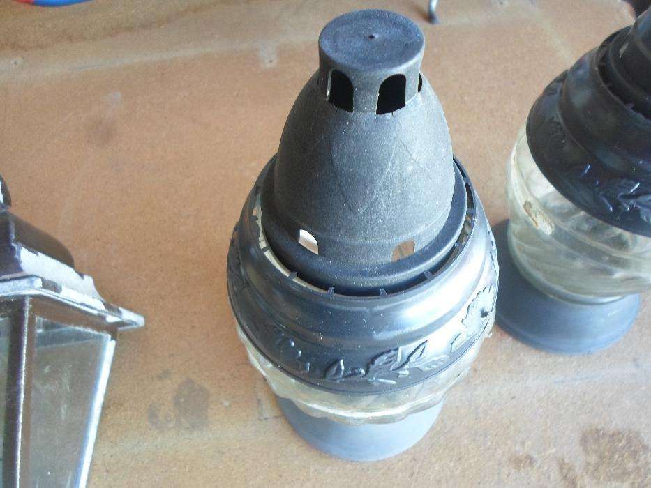 candeeiro de parede + lamparinas