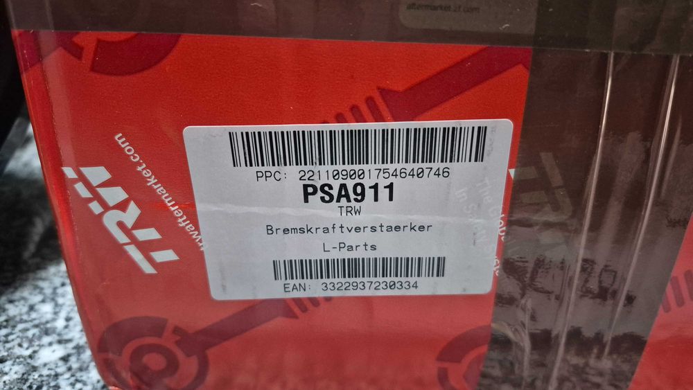 AUDI/VW/SKODA - SERVO-FREIO NOVO EMBALADO TRW PSA911 - 4B3.612107