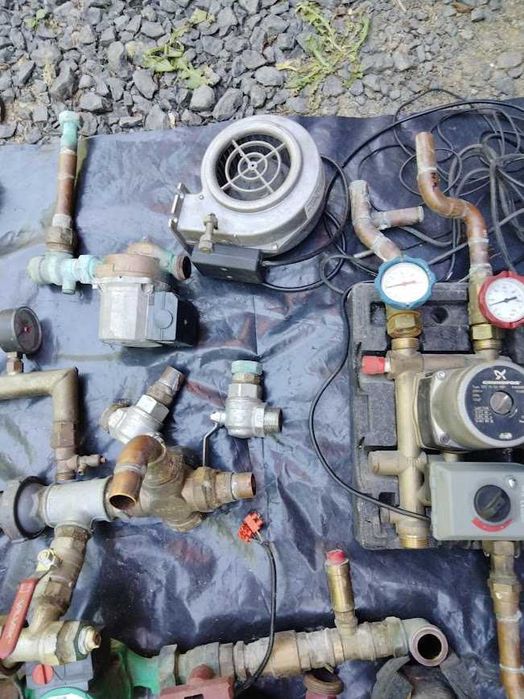Używany bojler Galmet 200l z grzałką i osprzęt kotła