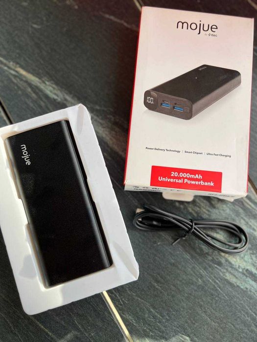 павербанк 20000 mah з швидкоб зарядкою Mojue PowerBunk Xiaomi