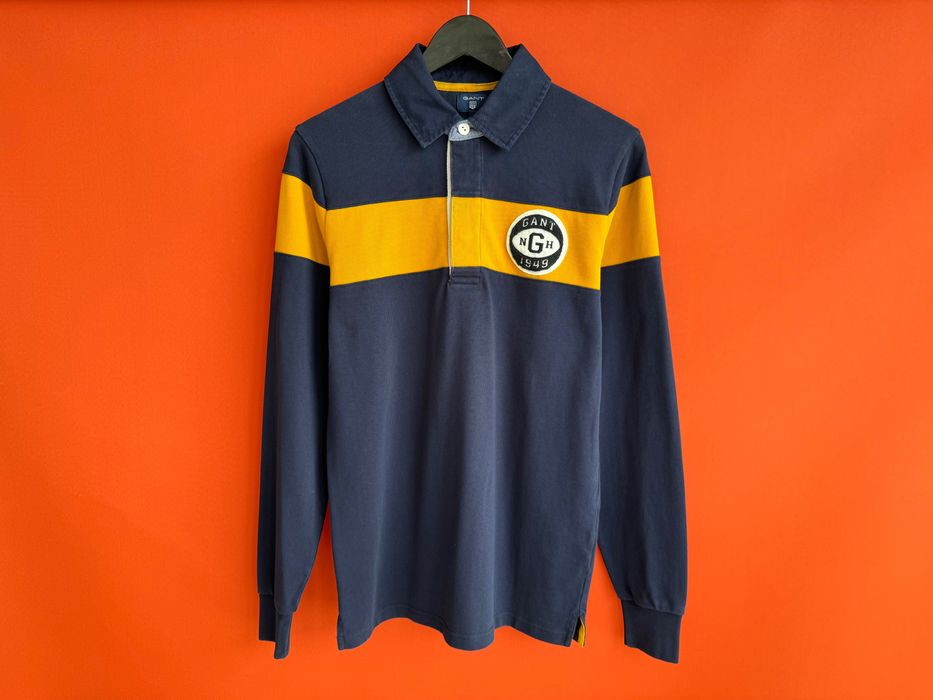 Gant чоловіча кофта з воротником комірцем регбійка поло розмір S