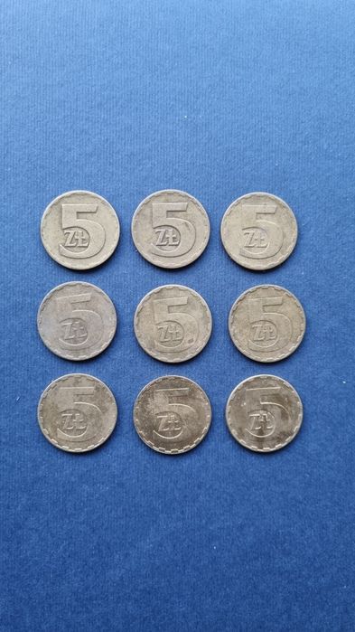 Monety 5 zł PRL  różne roczniki