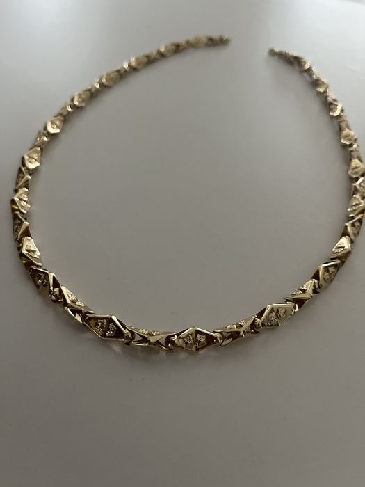 złoty łańcuszek versace super model złoto 14k 585
