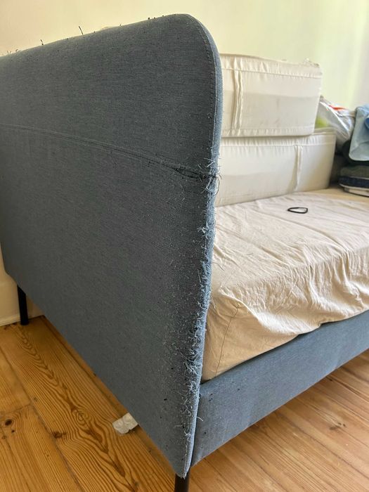 Cama Dupla IKEA BLÅKULLEN + Colchão VESTERÖY 90x200 – Preco Reduzido