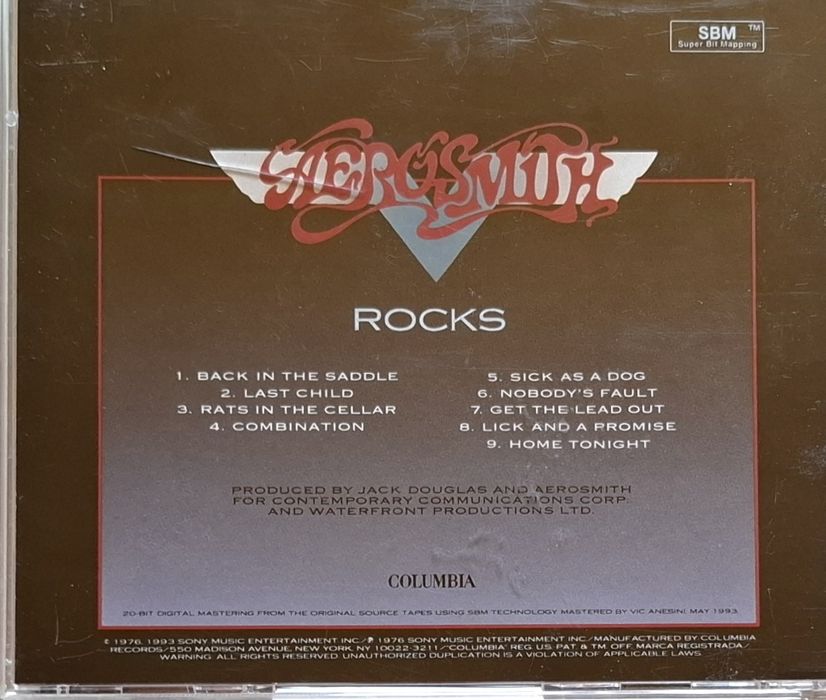 Płyta CD AEROSMITH - Rocks / 1993 USA