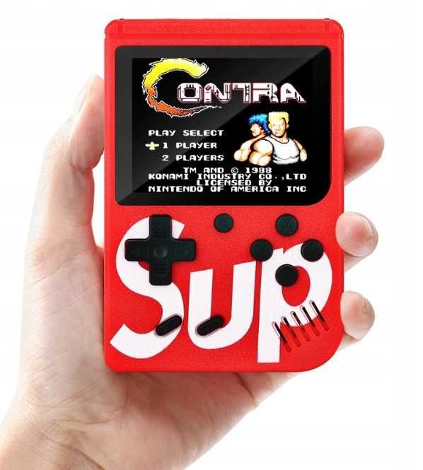 Przenośna mini konsola gra retro sup gamebox400 gier czerwona ttst1104