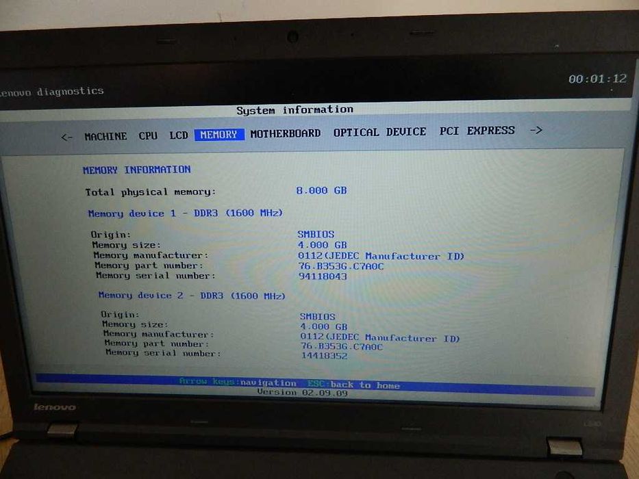 Lenovo ThinkPad L540 Core i5-4210M 8GB DDR3