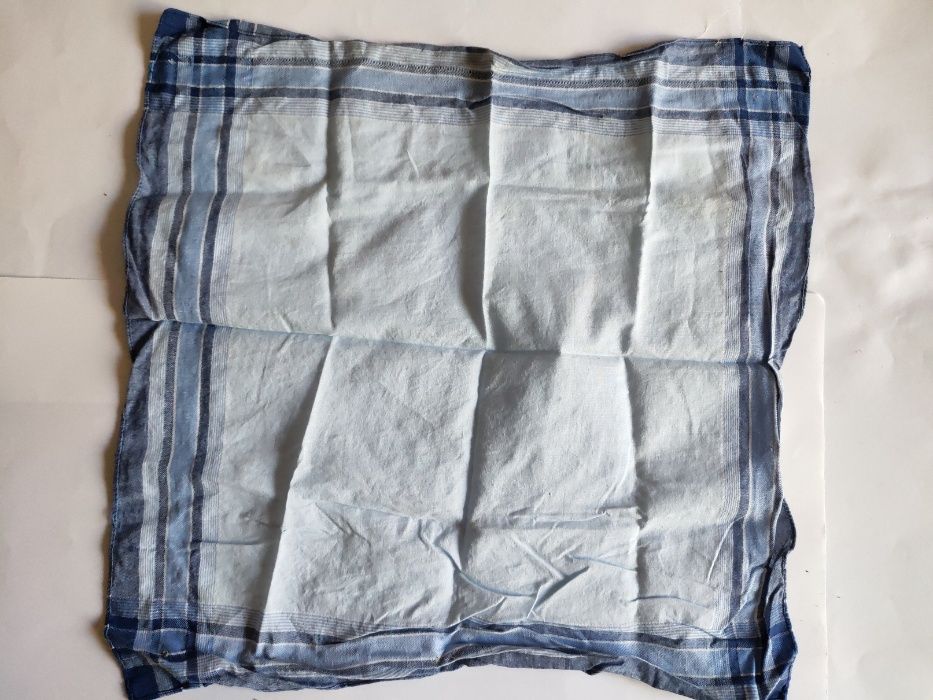 Мужской носовой платок ссср советского времени синий, коричневый, зелё