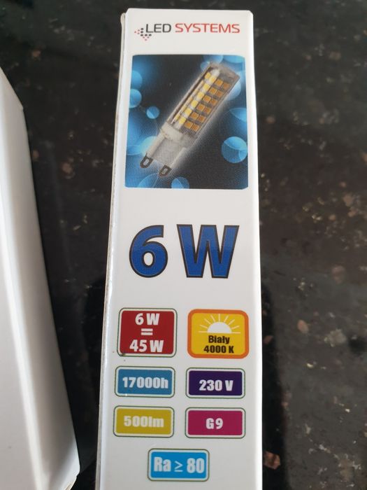 Zarowki  led g9 6w a+ bialy