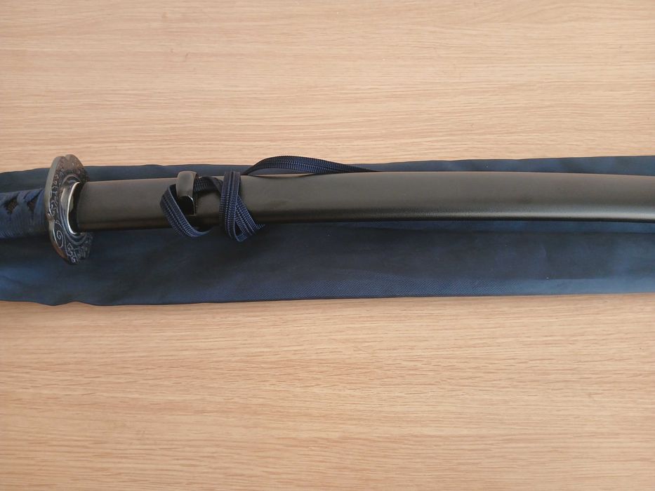 Iaito Minosaka Higo Koshirae de fabrico japonês (alumínio/zinco) com saco de transporte