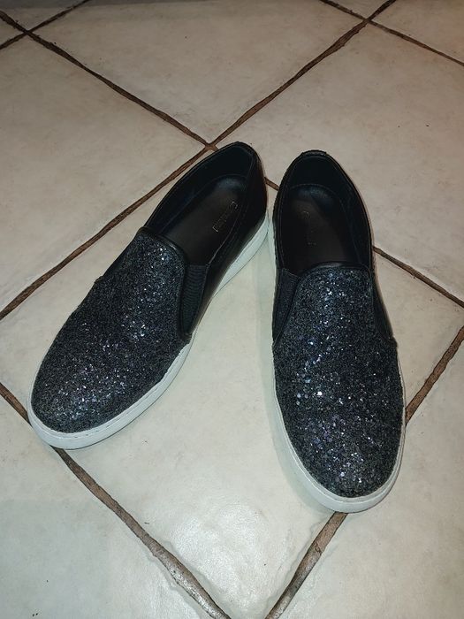 Brokatowe mokasyny 41