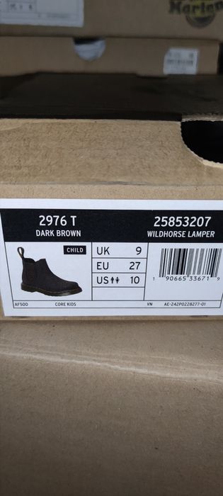 Buty Dr Martens 2976T Dark Brown nowe