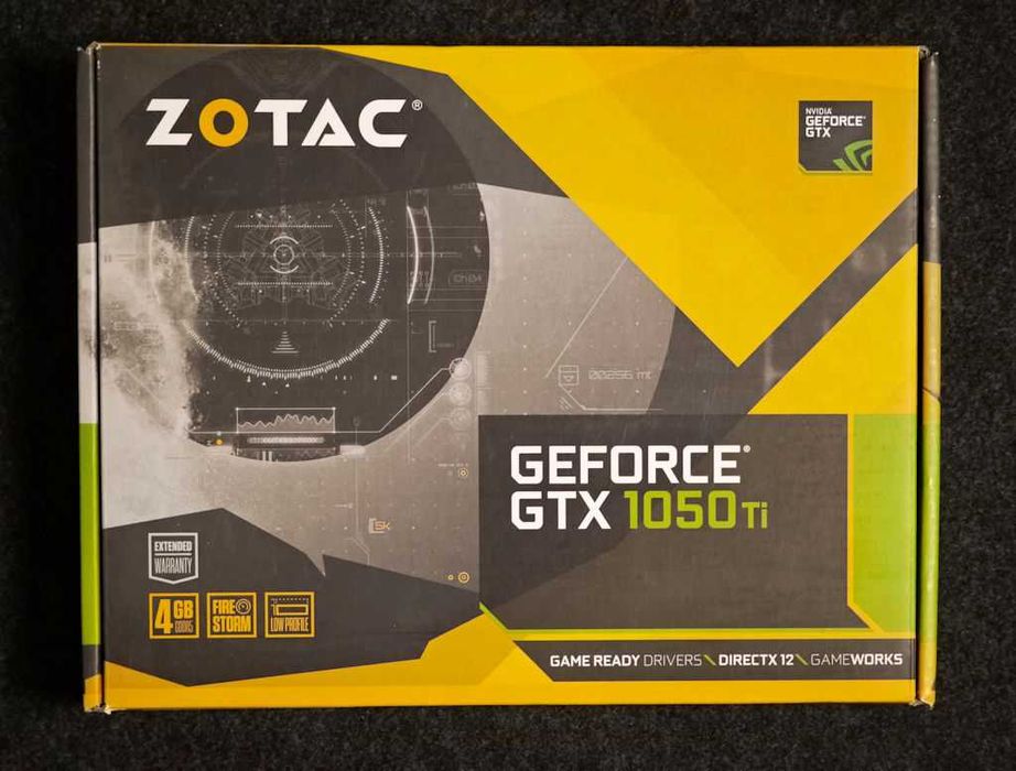 Zotac GTX 1050Ti 4GB DDR5, LOW PPOFILE, dwa śledzie