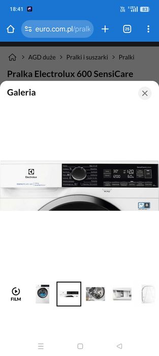 Pralka Electrolux 600 SensiCare używana