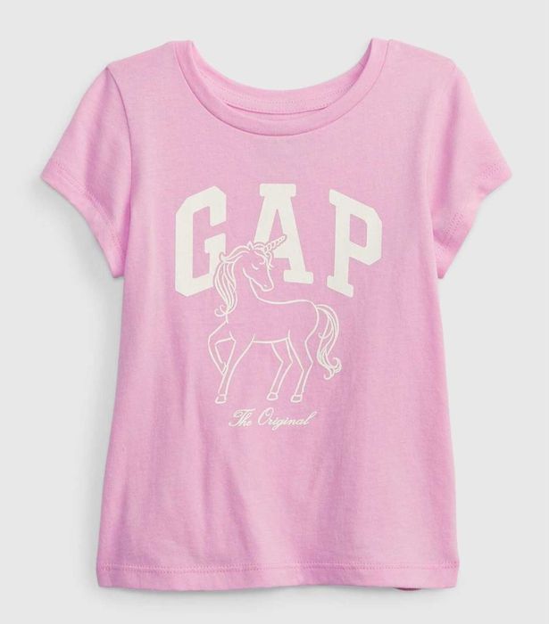 GAP różowa koszulka z jednorożcem 5 lat 110