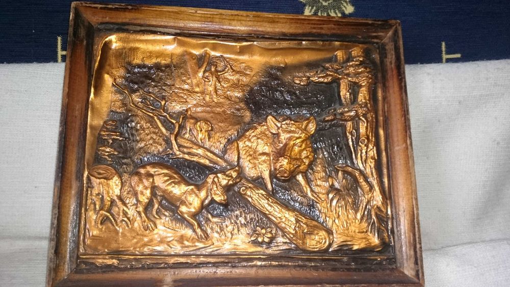 Obrazy w miedzi metaloplastyka z 1984 roku