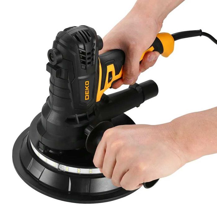Шліфувальна машина для стін і стель DEKO лед 180мм 2300Вт 2500об стен
