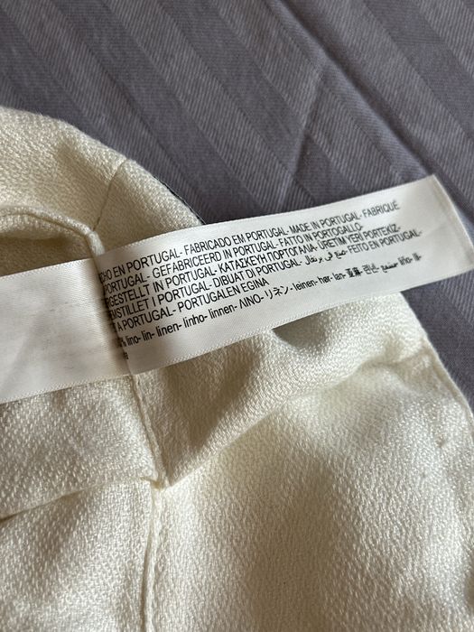 Лляні штани з поясом Massimo Dutti