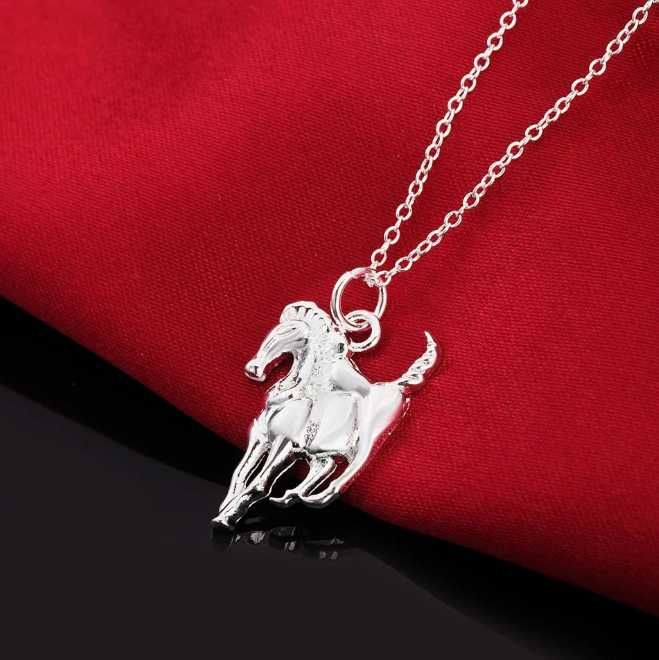 Colar de cavalo de prata unissexo NOVO ENVIO GRÁTIS