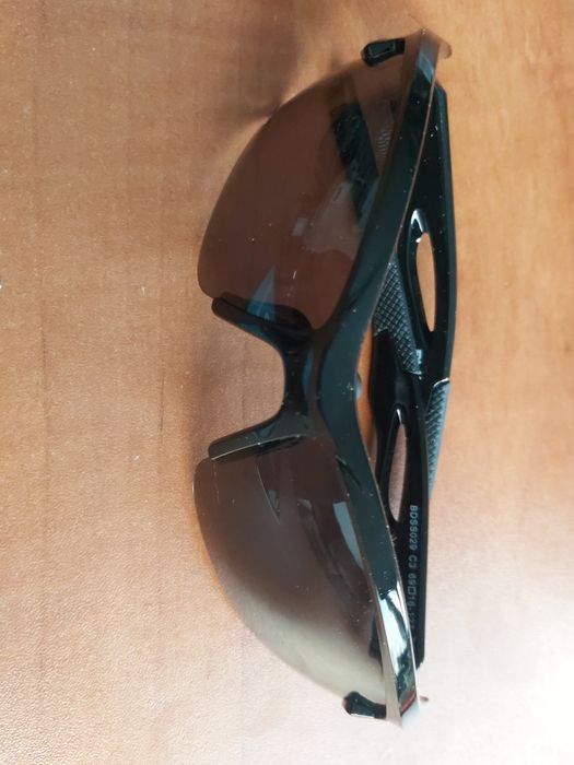 Okulary polaryzujące czarne rower biegi komplet