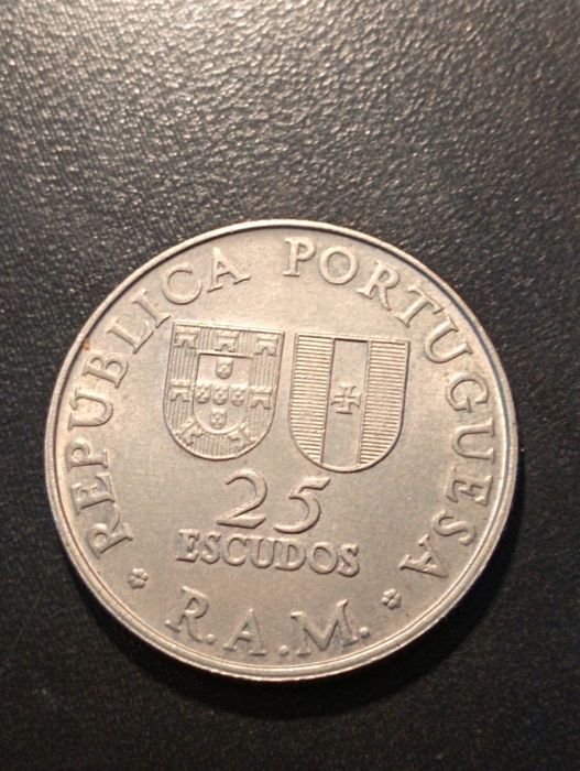 25 escudos 1981 -Zarco -Região Autónoma da Madeira -Portugal - Soberba