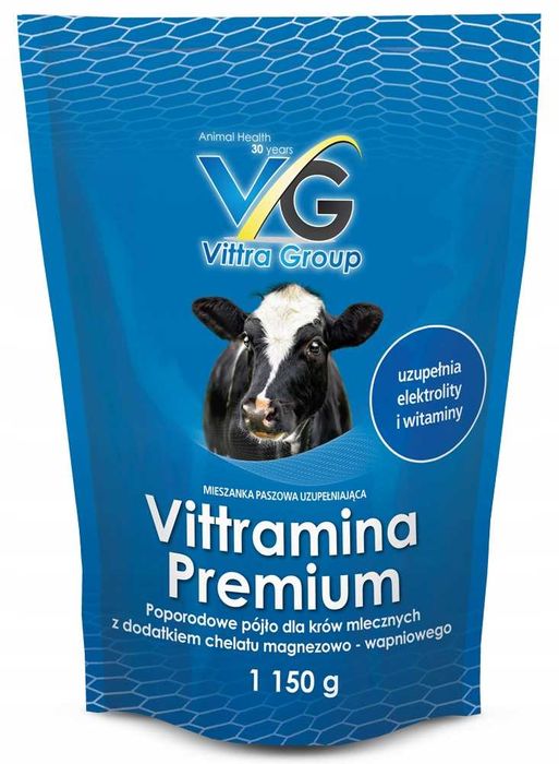 Vittramina Premium 1150 g pójło poporodowe dla krów witaminy minerały