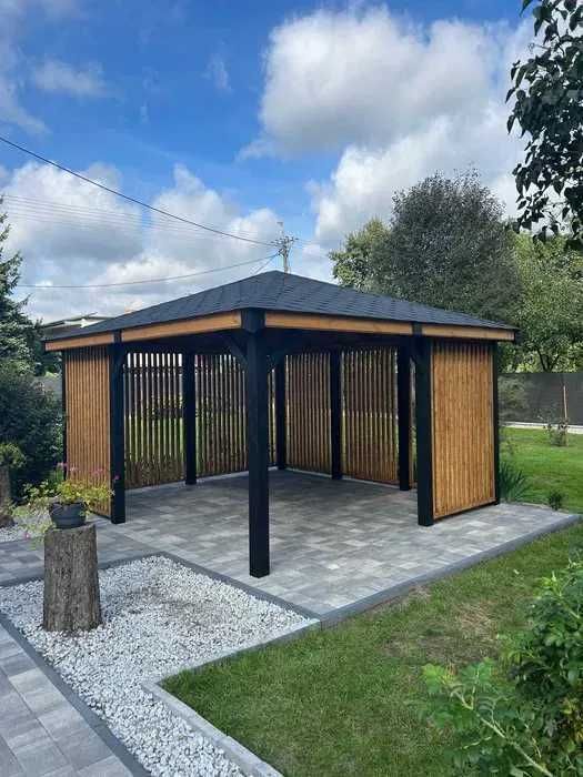 Altana ogrodowa, wiata - produkcja i montaż - różne modele i metraże
