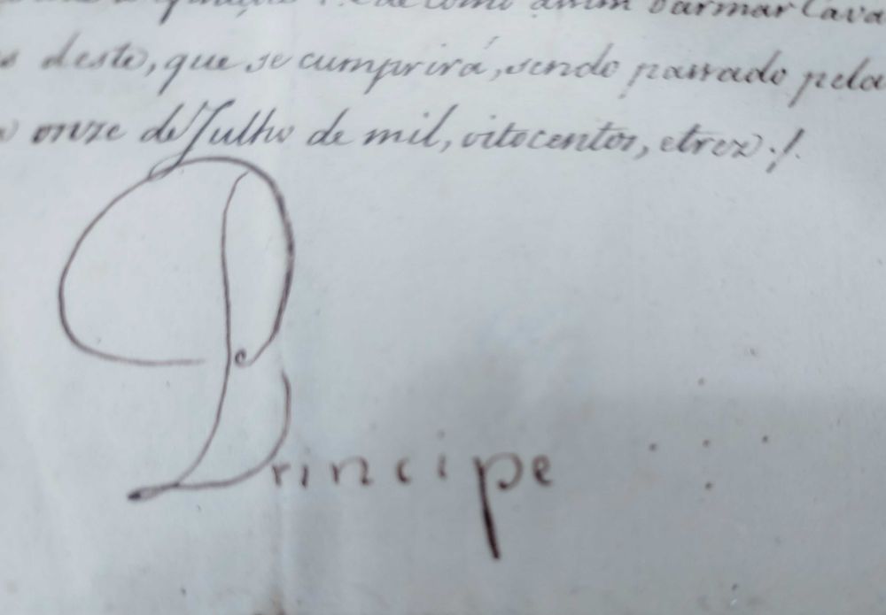 Carta Regia Dom João.